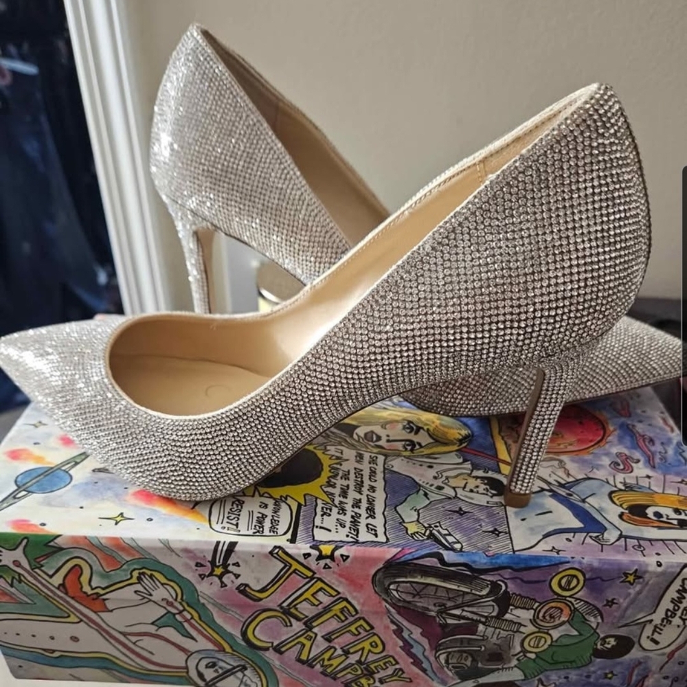Jeffrey Campbell Silver Women's Heels